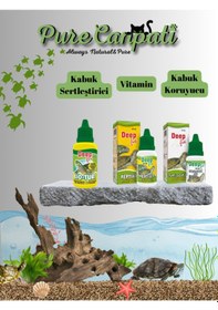 Resim Purecanpati Kaplumbağa Bakım Seti Vitamin Kabuk ve Vitamin 