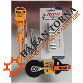 Resim Rico 1/4 Lokma E Diş Sıçan Fare Diş Seti Takımı 1/4 Lokma cırcır 