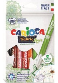 Resim Carioca Keçeli Kumaş Boya Kalemi Fıne 10'lu N11.5963 