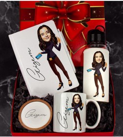 Resim Ejoya Kişiye Özel Karikatür Tasarım Hediye Paketi 96533 