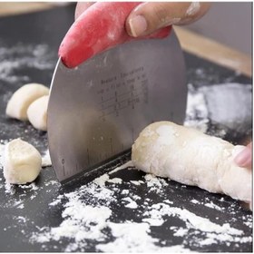 Resim Paslanmaz Çelik Hamur Kesme ve Şekillendirme Spatulası 