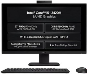 Resim Asus V470 Intel Core i5-13420H 24GB 1TB SSD 27" FHD Freedos All In One Bilgisayar V470VAK-BPE0250 005 