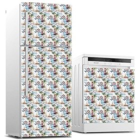 Resim Buzdolabı Ve Bulaşık Makinası Beyaz Eşya Sticker Kaplama Deniz Ku (498531722) 