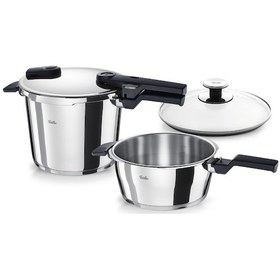 Resim Fissler Vitaquick Glossy 6+3,5lt Düdüklü Tencere Gri 