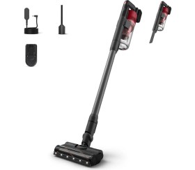 Resim Philips XC6552/01 Kablosuz Dikey Süpürge 6000 Serisi +Azur 7500 Serisi 3200 W Buharlı Ütü Hediye 