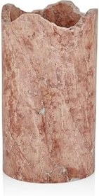 Resim setabianca Evza Dekor Mermer Kırmızı Traverten Şaraplık 11 * 11 * 21 Cm 