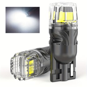 Resim 2 adet W5W T10 LED Ampul Canbus Beyaz Işık 168 194 LED Ampuller Hata Yok Süper Parlak 