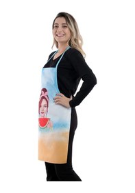 Resim Siyah Chef İkili Paket Leke Tutmaz Kumaş Mutfak Önlüğü Seti Mavi 