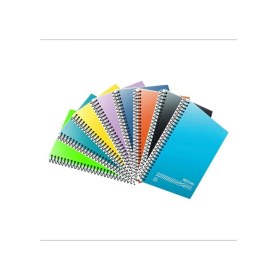 Resim Fresco Spiralli Pp Kapak A4 120 Yaprak Defter Seti - 4 Kareli, 4 Çizgili 8'li 