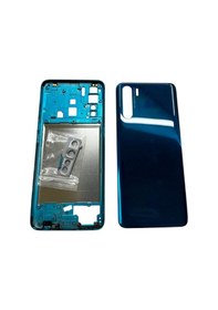 Resim Oppo A91 Uyumlu Arka Kapak Kasa Mavi + Orta Çıta Çok Renkli 