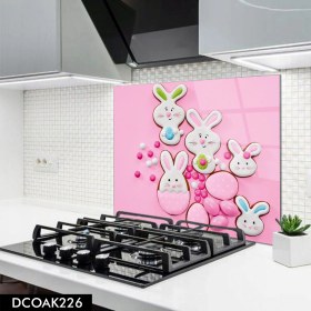 Resim Olinpa Cam Ocak Arkası Koruyucu | Tavşan 