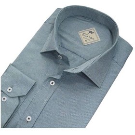 Resim Linen Keten Klasik %100 Cotton Uzun Kollu Terletmeyen Tek Cepli Kapaklı Gri Gömlek Regular Kalıp -10239 Gri 