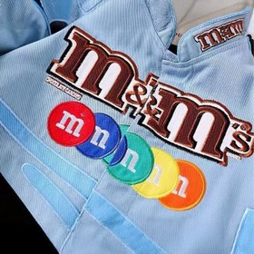 Resim M&M's Baharlık Kadife Beyzbol Ceket - Yeşil / S 