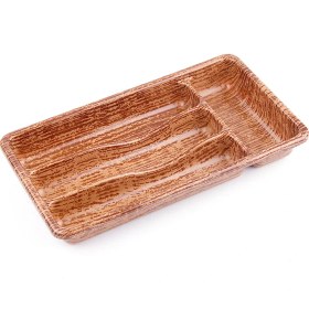 Resim Ahşap Renk - 4 Bölmeli Çekmece Içi Kaşıklık 36X20CM (4887) 