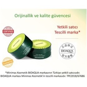 Resim Bioaqua Yeşil Turmalin Kristal Kolajen Sıkılaştırıcı Göz Maskeler 