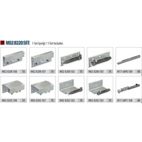 Resim Albatur 100 Kg Gardırop Sistemi (2 Kapak Set) (ALB-M02 8220 SFT) 