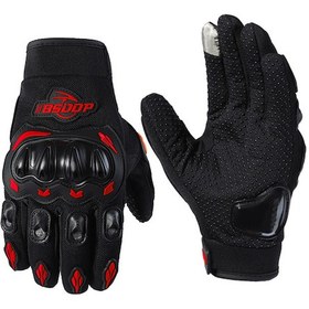 Resim Jeehugo Bsddp Rh-a0136 Motosiklet Eldiveni, Teknoloji Dokunuş Ekranlı, Çarpma Koruyucu, Kayma Önleyici, Palmiye Şok Emici Kırmızı 2xl 