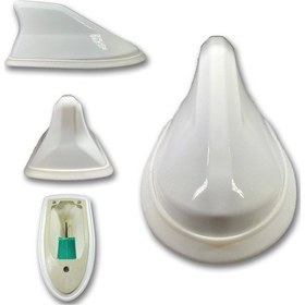 Resim Carsihan Çarşıhan Oto Balık Sırtı Anten Elektrikli Köpekbalığı Beyaz 