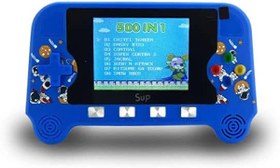 Resim Coverzone 500 In 1 Taşınabilir Retro Oyun Konsolu Çok Oyunlu 5 inç Geniş Ekran El Oyun İle 800 mAh Li-ion Pil TV Çıkışı Nostalji ve Kolay Kurulum Eğlence ve Hediye İyi Vakit Geçirimek İçin Mavi Renk 
