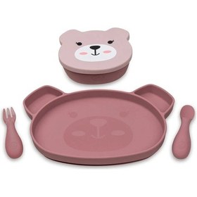 Resim Tum Tum Silikon Beslenme Seti 5 Parça - Betsy Bear 