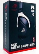 Resim ROG Delta S Wireless Siyah 7.1 Kablolusuz Siyah Gaming Kulaklık Asus