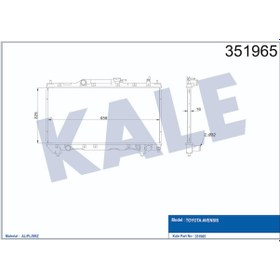 Resim Radyatör Toyota Uyumlu Avensis 504645007 