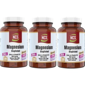 Resim Ncs Zma 3 Kutu 540 Tablet Magnesium Çinko Vitamin B6 Magnezyum 