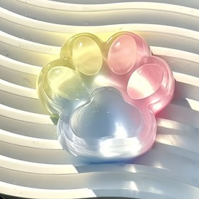 Resim Parlak Pastel Pembe, Şeffaf Sarımsı-Yeşil Kedi Patisi - Kalp Desenli Tabanlı Yapışkan Sevimli Kedi Oyuncağı, Toksik Olmayan TPR Malzeme, Yavru Kediler İçin, Doğum Günü, Cadılar Bayramı, Yeni Yıl Hediyeleri - Etkileşimli Oyuncak ve Ev Dekoru, Farklı Tarz, Dayanıklı Yapım, Hediye Alıcıları için 