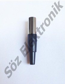 Resim 4 Pin Mini Xlr Canon Kablo Tipi Erkek ( 1 Paket 5'Li ) 