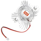 Resim 12v 0.15a Vga Kelebek Fan Alüminyum 2 Pin Ekran Kartı Fanı 