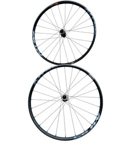 Resim Shimano Wh-mt55 Ön/arka 26''jant Seti Siyah Qr-mandal Centerlock Disk Kaset Dişli Jant Seti 