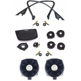 Resim Bmw 3 Serisi F30 15 Parça Hoparlör Seti Ve Harman Tweeter & Orta Kapak Seti 