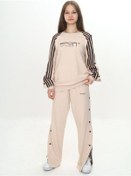 Resim Unisex Çocuk 2 İplik Çıtçıtlı Alt&üst Eşofman Takımı %100 Pamuk Rahat Kalıp-299-eşt-0006 Bej 