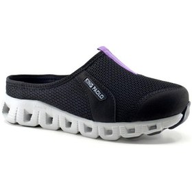 Resim King Paolo H5204 Mıssy Sabo - Siyah - Mor - Kadın Sandalet Siyah - Mor 