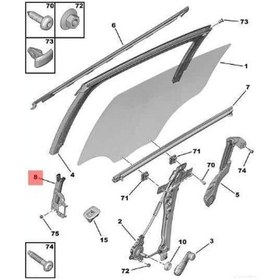 Resim 208 12-15 Arka Sağ Kapı Kriko Ön Kapak 9805350280 