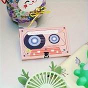 Resim GOXAWEE Gramofon Vintage Müzik Hediye Dekorasyon Tebrik Kartı, Kaydedici ile DIY Tebrik Kartı, 30 Saniyelik Ses Çipi Ses Kaydı (Pil Dahil) 