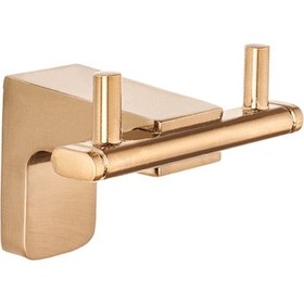 Resim Tema 71023-5 Premium İkili Bornoz Askılık Bronz 