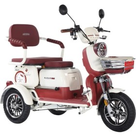 Resim Arora Rüzgar New 3 Tekerli Kızaklı Elektrikli Motosiklet Kırmızı 