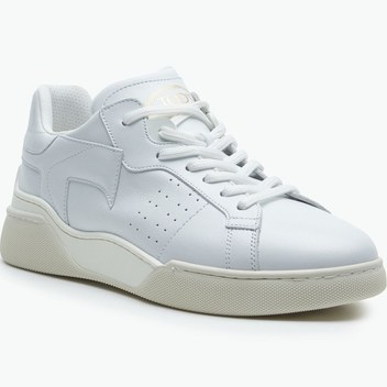 Tod's Beyaz - Kadın Bağcıklı Süet Sneaker