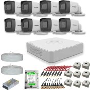 Resim Hikvision 2mp 8 Kameralı Dış Ortam Ahd Hd-Tvı Full Kamera Seti (1TB HARDDİSK) 