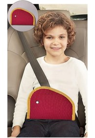 Resim SS Oto Taraftar Renk (Sarı-Kırmızı) Çocuk Emniyet Kemeri Düzenleyici Ve Tutucu Emniyet Kemer Pedi 