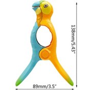 Resim Papağan Plaj Havlusu Klipsi Plaj Sandalyeleri Plastik Kuş Havlusu Tutucu Bahçe Tatili Havuz Plaj İçin Renkli Çamaşır Mandalları 1 