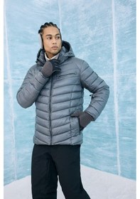 Resim Defacto Su İtici Regular Fit Kapüşonlu Fermuarlı Rüzgar Geçirmez Kayak Montu F5351ax25wngr452 Gri-gr452 