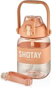 Resim Shotay Ribbon Grib Su Matarası Tritan Somon 1000Ml 