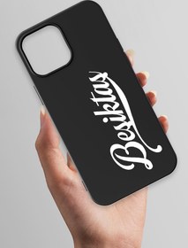 Resim Beşiktaş El Yazılı Siyah Telefon Kılıfı - iPhone 13 Pro Max 