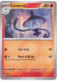Resim Lampent 037/167 - Twilight Masquerade - Pokemon Kartı Mint 