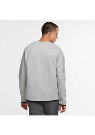 Resim Nike M Nsw Tch Flc Crw Erkek Gri T-shirt - Cu4505-063 Gri 