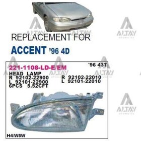 Resim Depo Far Accent 95-97 Manuel Sağ DPO-221-1108R-LD-E 