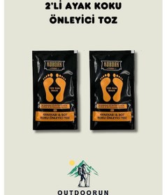 Resim Kordak 2'li Ayak Koku Önleyici Toz - Asker Malzemeleri Siyah 