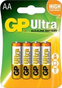 Resim GP 15AU-2U4 Ultra Alkalin AA Kalem Pil 4'lü 